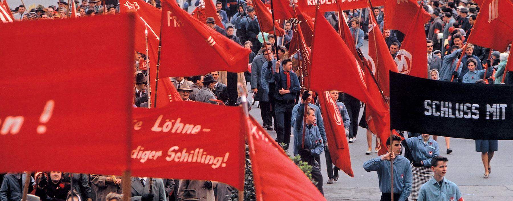 So sahen 1.-Mai-Demonstrati-onen in den 1970er-Jahren aus.