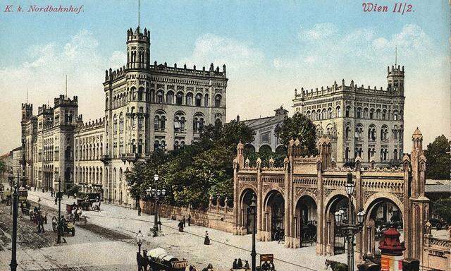 Der Nordbahnhof um 1900 – einst der wichtigste Bahnhof der Monarchie.