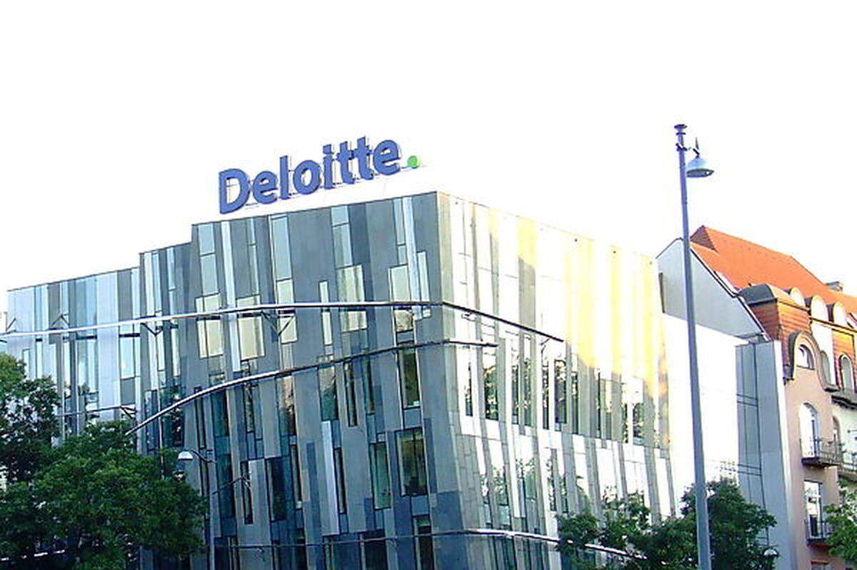 Deloitte liegt auf Platz 8 und bestätigt damit, dass Millenials bevorzugt bei großen Beratungsunternehmen arbeiten.