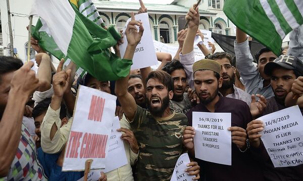 Proteste in Srinagar