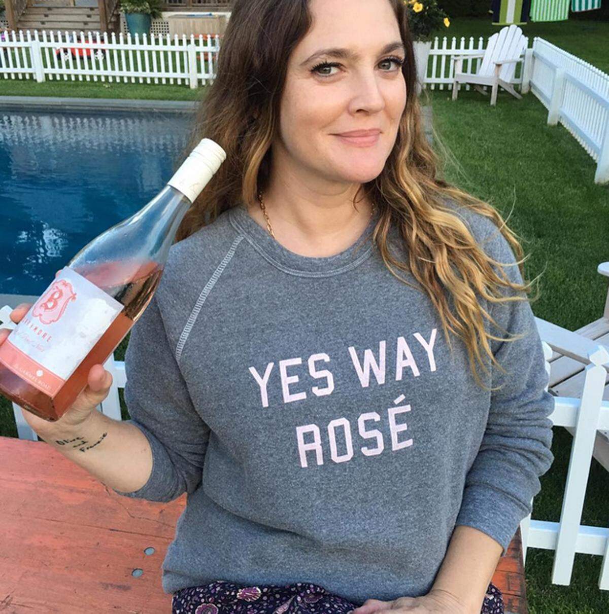 Drew Barrymore ging auf Wein-Tour.