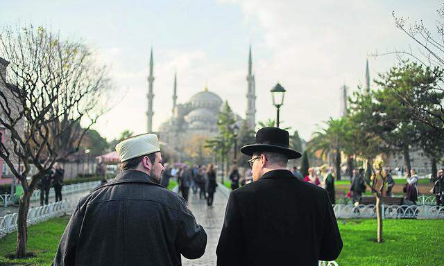 Schlomo Hofmeister, Gemeinderabbiner in Wien, und Ramazan Demir, Imam der Islamischen Glaubensgemeinschaft Österreichs reisten gemeinsam auch nach Istanbul.