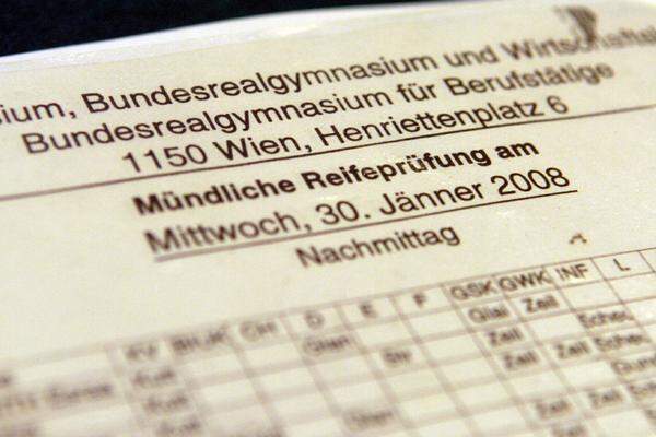 Nein, nur der schriftliche Teil ist jeweils derselbe. Mithilfe von drei Säulen aus vorwissenschaftlicher Arbeit (AHS) bzw. Diplomarbeit (BHS) sowie schriftlichen und mündlichen Klausuren soll aber sowohl Standardisierung als auch individuelle Anpassung ermöglicht werden.