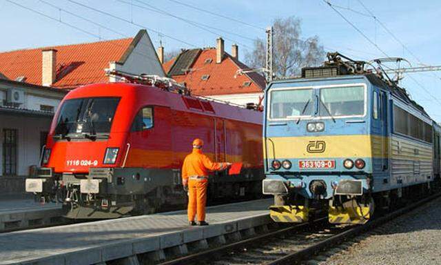 Tschechische Bahn Schwitzen nach