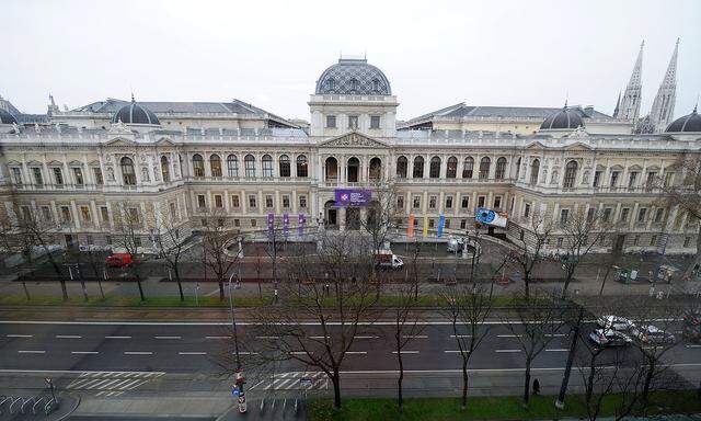 Auch in der Uni Wien, im Audimax, fand eine "Grasser-Veranstaltung" statt: eine Art Vorlesung, die das "Nachspielen" von heiklen Protokoll-Auszügen beinhaltete.