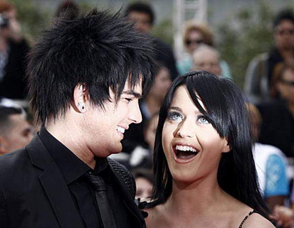 Popsternchen Katy Perry kam mit dem Sänger Adam Lambert.