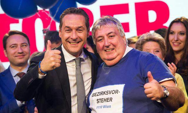 Heinz-Christian Strache und Paul Stadler.