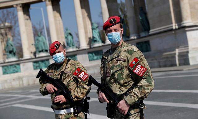 Militärpolizei in Budapest