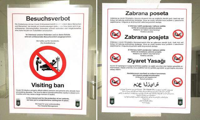In steirischen Spitälern gilt bereits ein Besuchsverbot (Archivbild vom Wochenende)