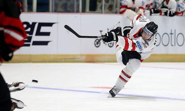 Mario Altmann erzielte bei der B-WM in Südkorea das 3:1 für Österreich.