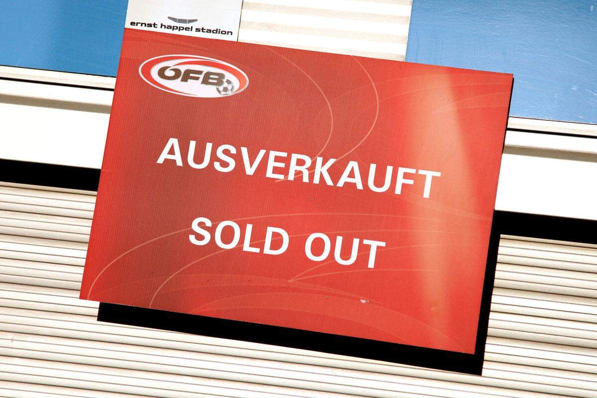 Das Spiel der ÖFB-Elf gegen Schweden war seit Wochen ausverkauft. Für all jene, die es trotzdem nicht glauben mochten, hielt der Verband diese Information bereit.