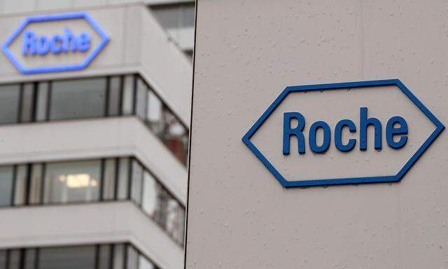 FILE PHOTO - Logo of Swiss drugmaker Roche is seen at its headquarters in Basel