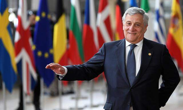 Es geht auch um seine Zukunft: Antonio Tajani würde gerne Parlamentspräsident bleiben, doch das Topjoe-Karrussell ist noch in vollem Gange.