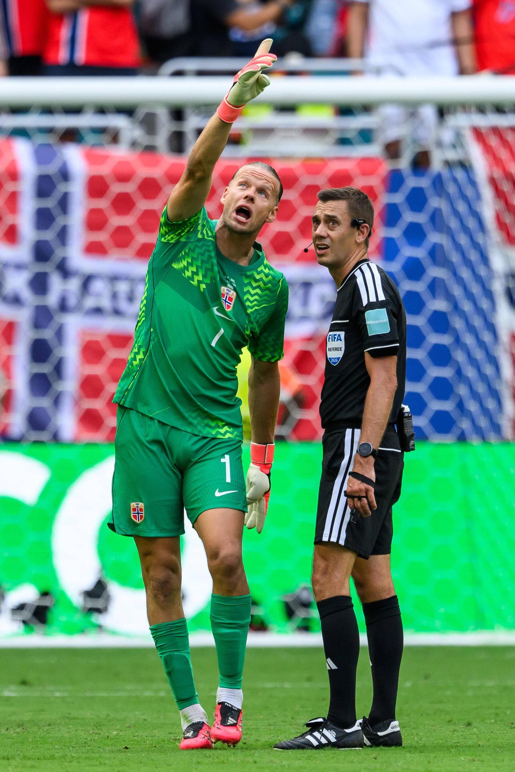 Football match controversy: Did camera rope influence goal kick?