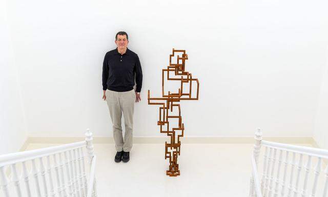 Vom eigenen Körper geht Gormley aus, um seine Skulpturen zu berechnen, wie hier eine in der Galerie Ropac. 