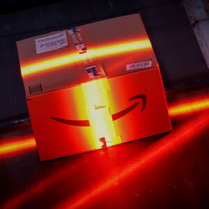 Cyber Monday operations at Amazon fulfillment center in Robbinsville New Jersey