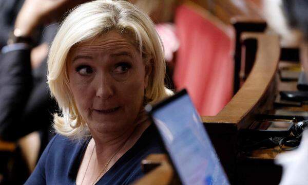 Marine Le Pen, Vorsitzende der Rassemblement National (RN).