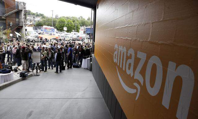 Amazon news conference in Seattle, Washington