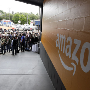 Amazon news conference in Seattle, Washington