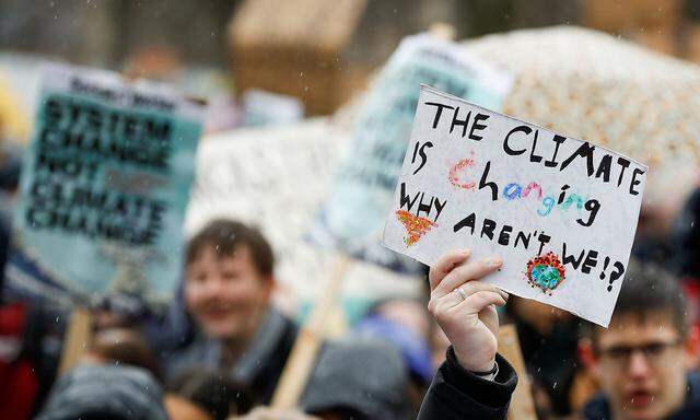 In ganz Europa protestieren junge Menschen für eine andere Klimapolitik. 