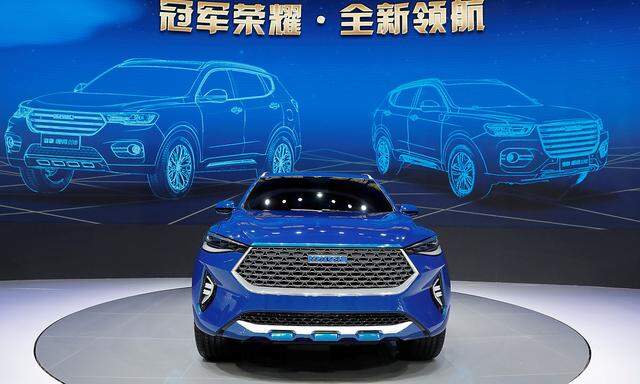 FILE PHOTO - A Haval HB-03 Hybrid car from Great Wall Motors is displayed at Shanghai Auto Show during its media day in Shanghai