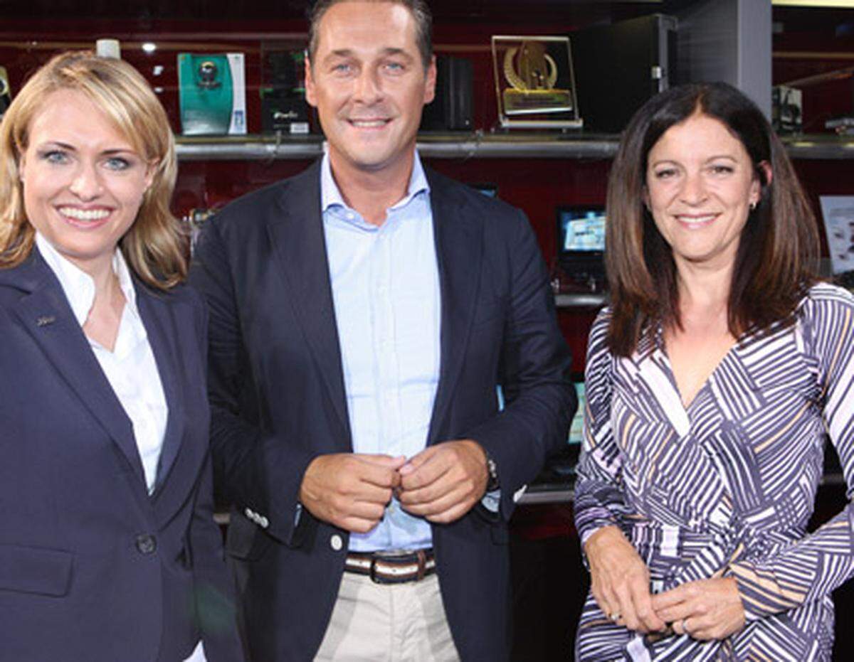 Heinz-Christian Strache stellt sich am Montag im TV-Sommergespräch in Innsbruck den Fragen von Ingrid Thurnher (ORF) und Aleksandra Izdebska (DiTech-Gesellschafterin).