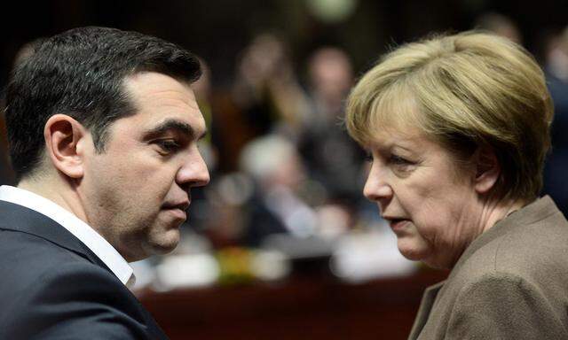 Alexis Tsipras und Angela Merkel.