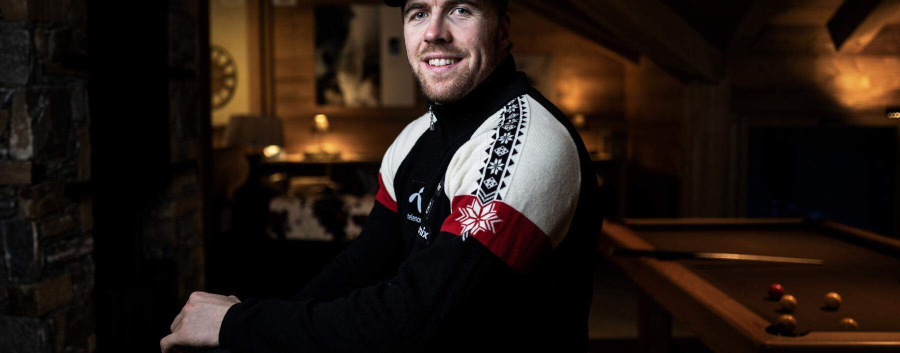 Sinnbild der stets freundlichen und gut gelaunten norwegischen Skistars: Aleksander Aamodt Kilde.