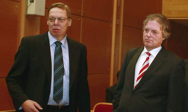 Linzer Ex-Finanzstadtrat Johann Mayr (SPÖ) und der ehemalige Finanzdirektor Werner Penn