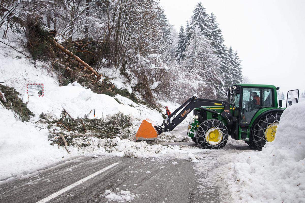 Bild: Die Situation in Nikolsdorf in Osttirol.