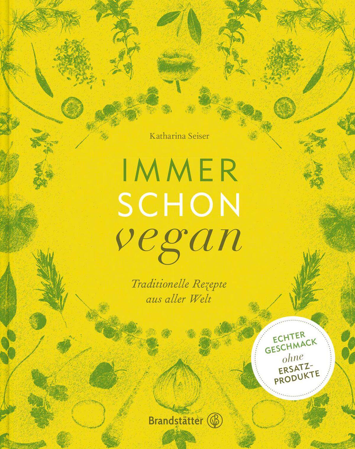 Nach Jahreszeiten geordnet, sind in diesem Buch vegane Rezepte aus aller Welt versammelt, die ohne Ersatzprodukte wie veganen Käse oder Fleischimitat auskommen. Etwa gebackene Miso-Auberginen, Gewürzbirnen in Rotwein, Erdnusseintopf mit Süßkartoffeln. Katharina Seiser: "Immer schon vegan", CBV, 25 Euro.