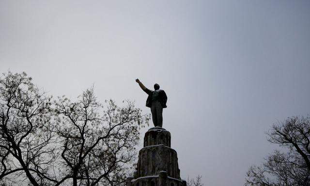 Lenin-Statue auf der Krim