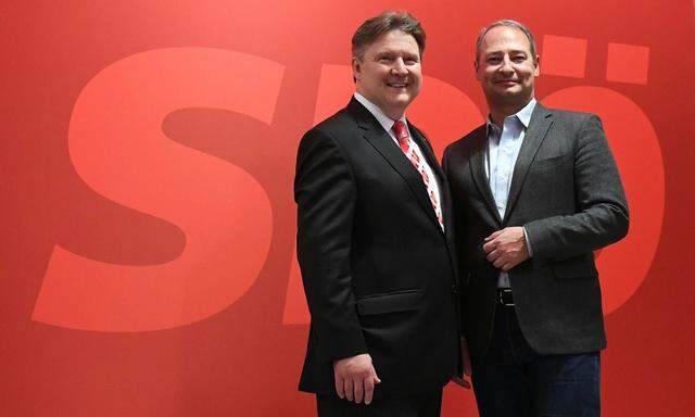 SPÖ-Wohnbaustadtrat Michael Ludwig und der geschäftsführende SPÖ-Parlamentsklubchef Andreas Schieder 