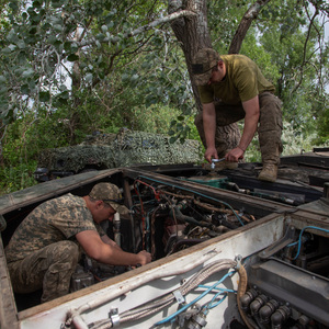 Ukrainische Soldaten in der Region Saporischschja.