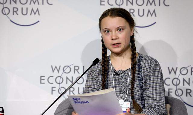 Greta Thunberg 2019 in Davos: "Ich will, dass Ihr in Panik geratet"