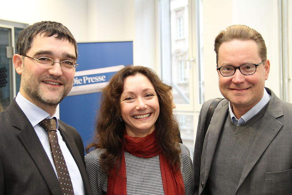 Thomas Hofstätter (Gekko), Andrea Lehky ("Die Presse") und Alexander Nagel (Uniport Karriereservice),