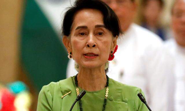 Drückt sich vor der UNO: Aung San Suu Kyi.