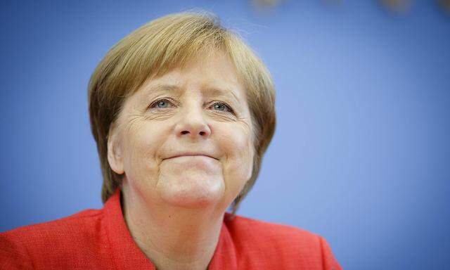 Entertainment Bilder des Tages Bundeskanzlerin Angela Merkel CDU spricht waehrend der Bundespresse