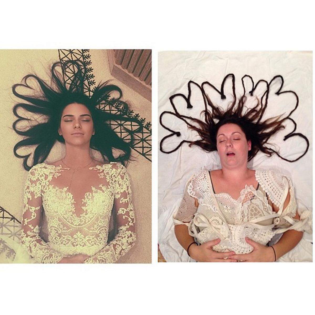 Dieses Bild von Kendall Jenner knackte einige Rekorde auf Instagram, Celeste Barber musste ihre Mähne verlängern.