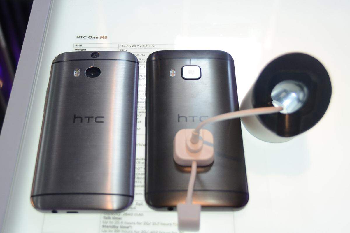 Auch am rückseitigen Design hat sich kaum etwas geändert. Wie gewohnt prangt in der Mitte das HTC-Logo.