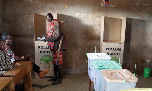 Wahltag in Kenia. Auch in entlegenen Dörfern des Landes wurde am Dienstag abgestimmt.  
