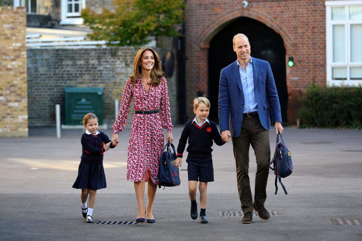 Prinzessin Charlotte hatte ihren ersten Schultag schon einige Tage zuvor an der Thomas's Battersea Schule in London.