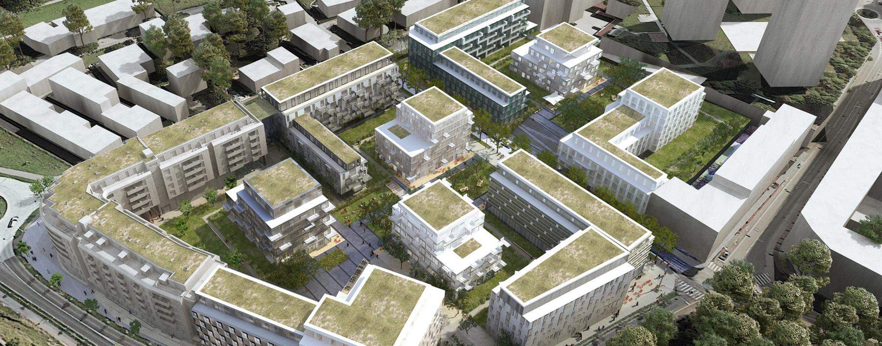 Das Quartier Quadrant soll St. Pölten neuen hochwertigen Wohnraum bieten.