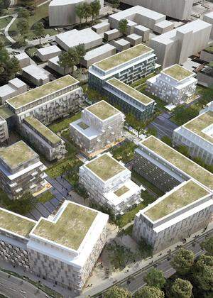 Das Quartier Quadrant soll St. Pölten neuen hochwertigen Wohnraum bieten.