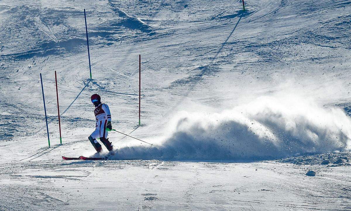 ...das Aus nach 22 Sekunden im Slalom fiel dann nicht mehr ins Gewicht.