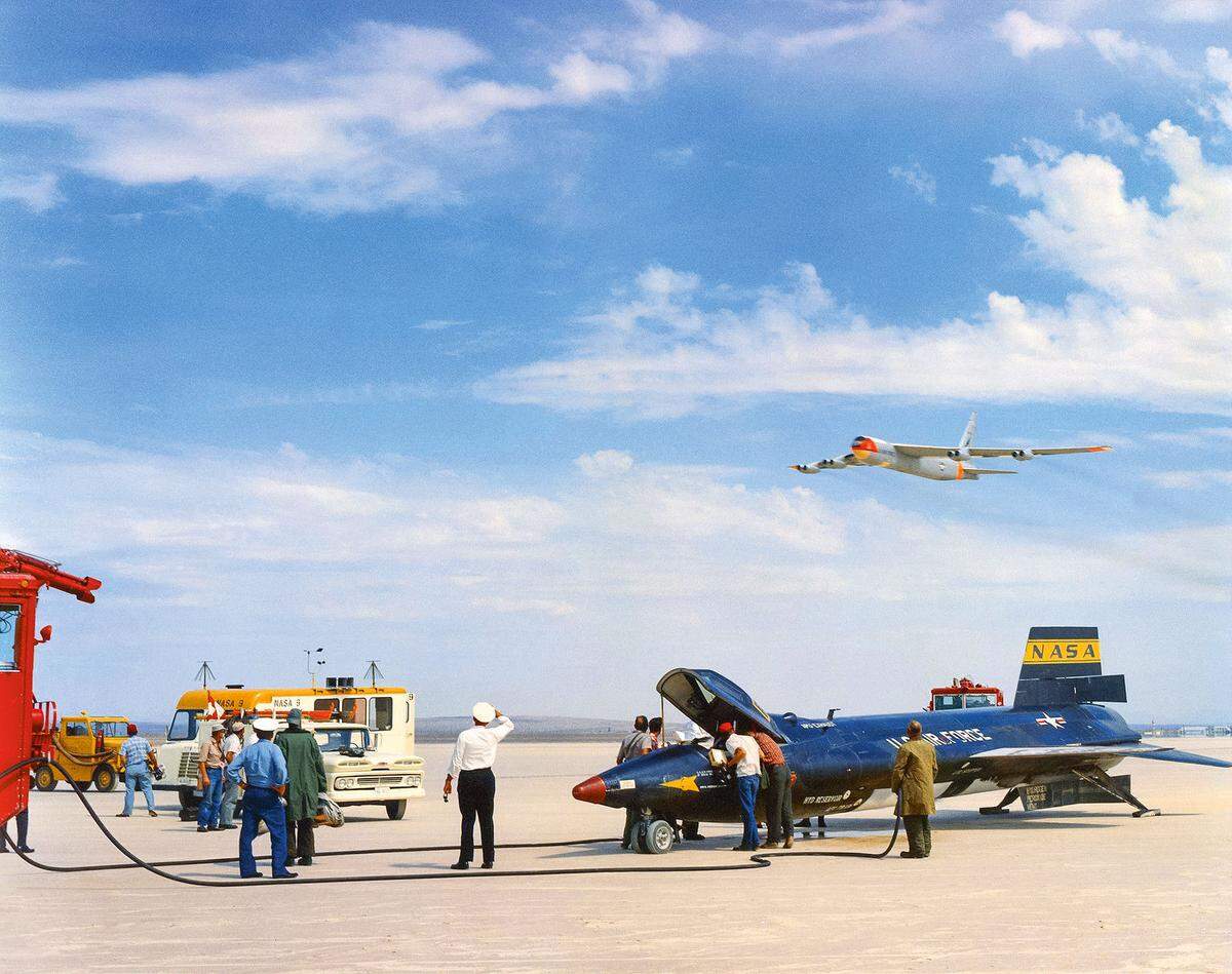 Rasant. Die ­Nasa entwickelte Anfang der 1960er-Jahre drei X-15-Flugzeuge.