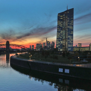 Die Zentrale der Europäischen Zentralbank.