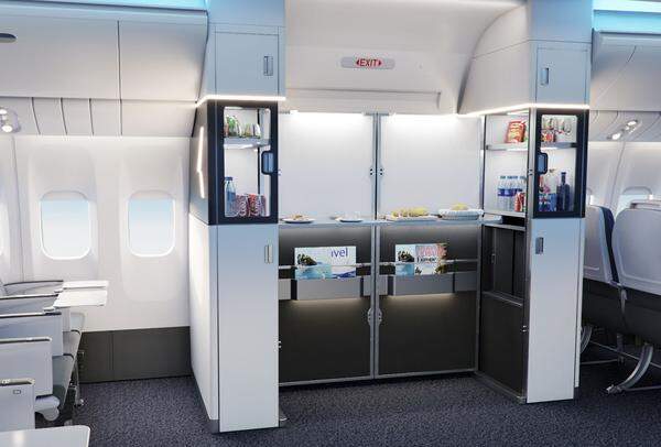 In der Kategorie "Cabin Systems" schaffte es Collins Aerospace mit "Flex Duet" auf die Shortlist. Es handelt sich dabei um eine Selbstbedienungstheke für Snacks und Getränke.