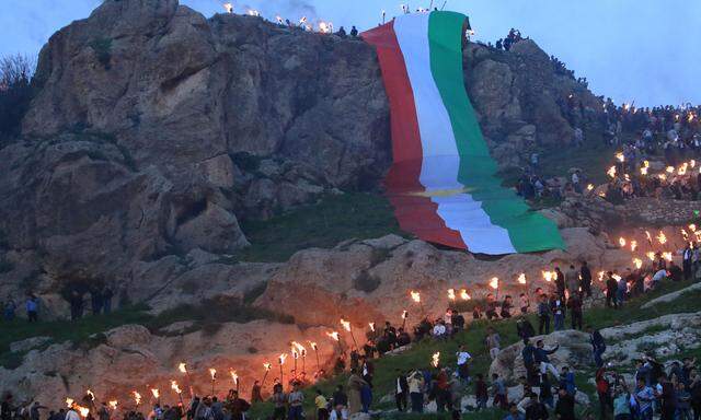 Irakische Kurden feiern das Neujahrsfest (Newroz) 