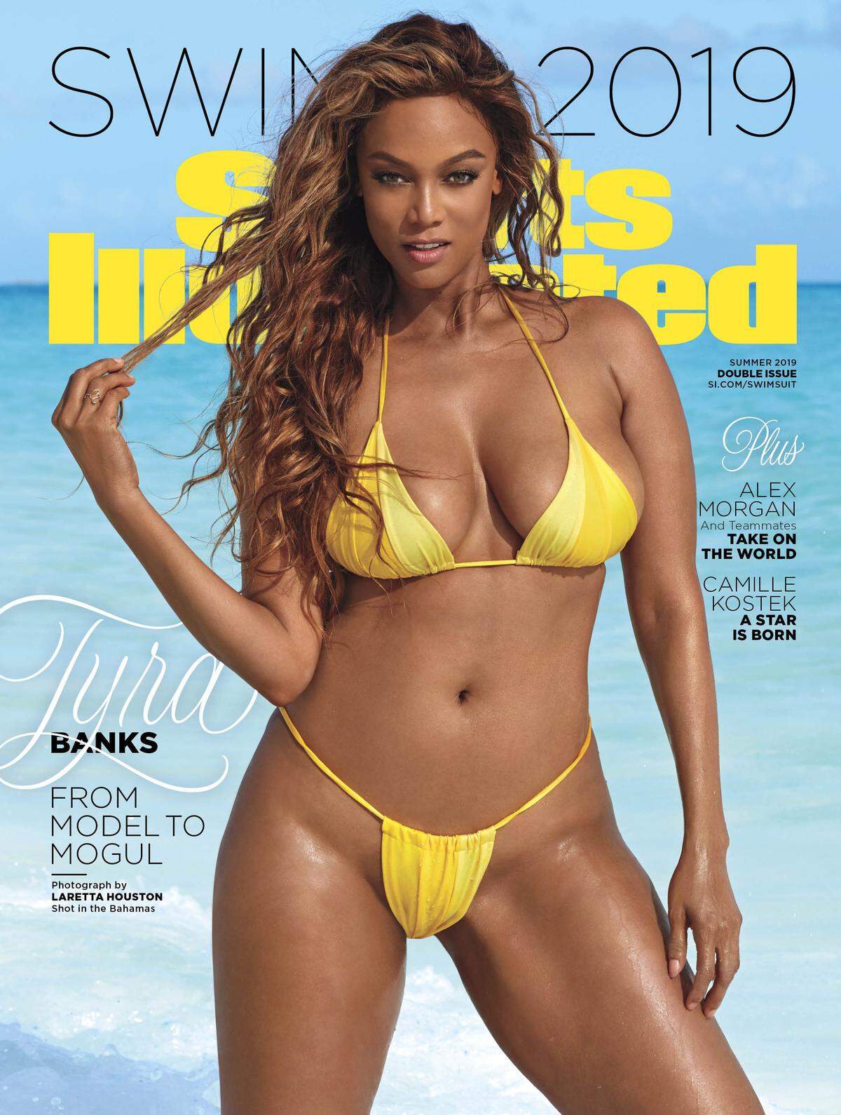 Mit 45 Jahren ist Tyra Banks - eines der Supermodels der 90er-Jahre - erneut auf dem Cover der Bikiniausgabe von "Sports Illustrated" zu sehen. Dass sie in ihrem Alter nochmals in Bademode von einem Magazincover blicken würde, hätte das Model dabei selbst nicht gedacht.